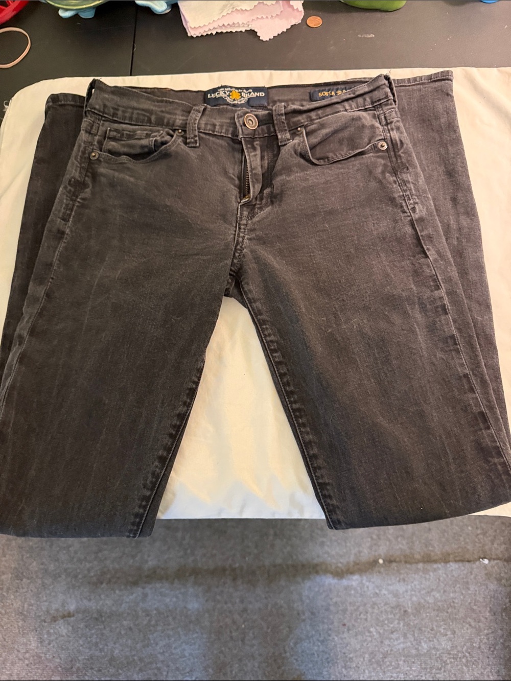 Lucky Brand Women's Charcoal Skinny Jeans